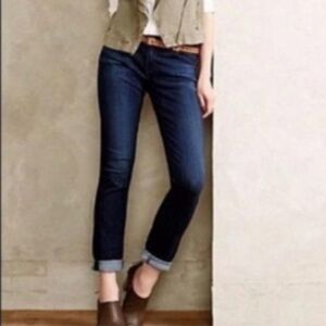 AG Adriano Goldschmied Skinny Ankle Jeans. Dark Blue Wash. EUC